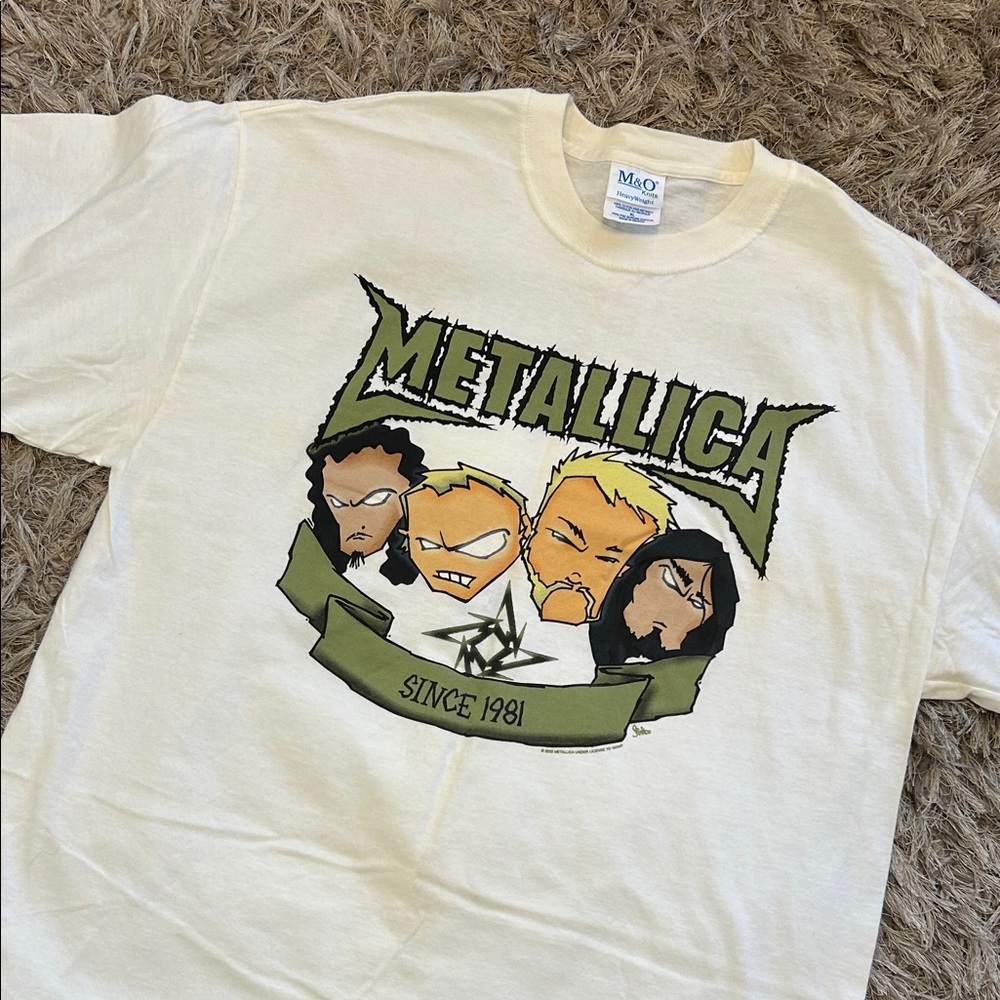 RARE Y2K Vintage Authentic 2003 Metallica Double Sided concert T-Shirt-NWOT